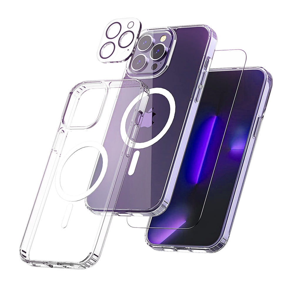 아폰케 아이폰15 14 13 프로 프로맥스 올인원SET 투명 케이스+액정필름+카메라필름